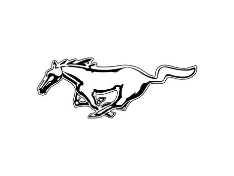 Mustang Tattoo, 2013 Mustang, Ford Mustang Logo, Black Mustang, Mustang Logo, Car Brands Logos, Mustang Car, Mustang T Shirts, Old Vintage Cars