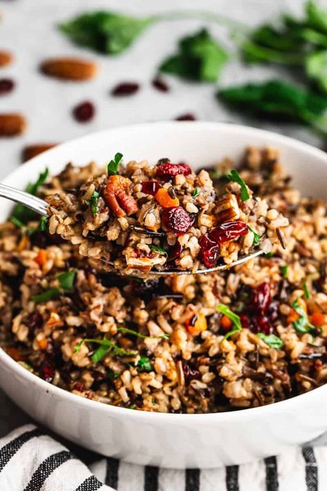 Wild Rice Pilaf - Tastes Better From Scratch Best Wild Rice Recipes, Wildrice Sidedish, Wild Rice Recipes Side Dishes, Wild Rice Pilaf Recipe, Wild Rice Salad Recipe, Rice Recipes Side, Balsamic Carrots Roasted, Sautéed Veggies, Wild Rice Pilaf