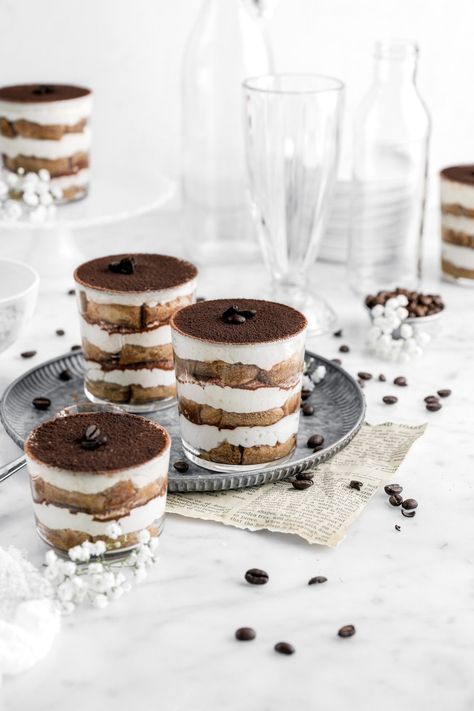 Tiramisu In A Cup Recipe, Jordan Cake, Tiramisu Cups, Easy Tiramisu, Lady Finger Cookies, Bakers Table, Parfait Cups, Tiramisu Dessert, Cheesecake Cups