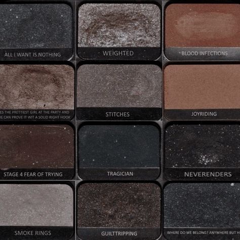 Eye Palette Aesthetic, Nars Palette, Makeup Palette Collection, Smokey Eyeshadow Palette, Nars Eyeshadow, Makeup Pallets, Black Eyeshadow, Dope Makeup, Make Up Inspo