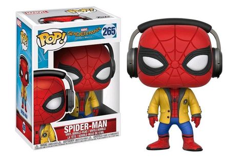 Spider-Man: Homecoming Spider-Man with Headphones Pop! Vinyl Bobble Head Pop Figurine, Funko Pop Dolls, Spider Man Homecoming, Funk Pop, Funko Figures, Funko Pop Toys, Funko Pop Collection, Pop Vinyl Figures, Pop Dolls