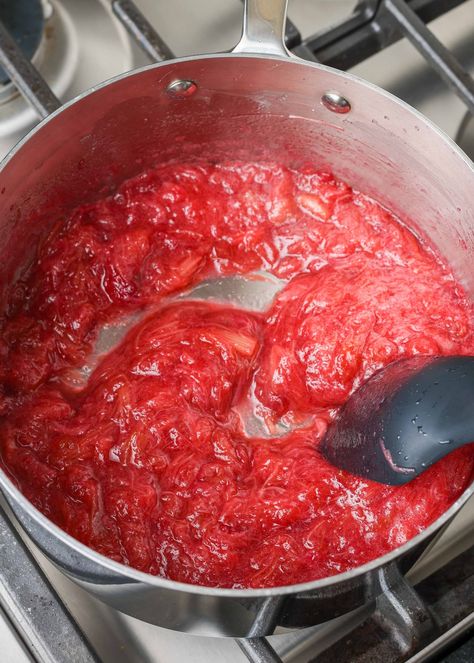 Rhubarb Sauce Recipes, Strawberry Rhubarb Recipes, Strawberry Rhubarb Sauce, Rhubarb Bars, Freeze Rhubarb, Rhubarb Sauce, Ice Cream Sauce, Clone Recipe, Three Ingredient Recipes