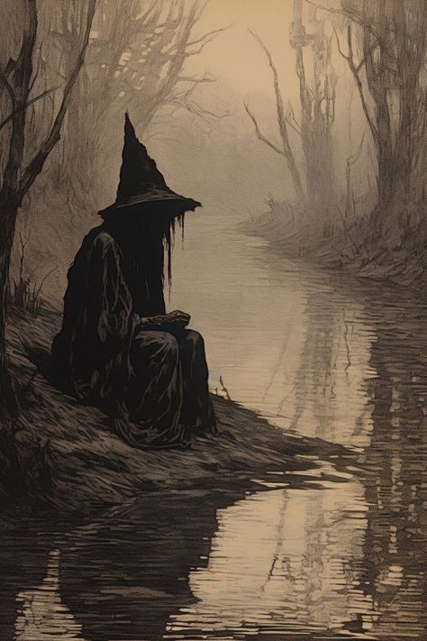 Baba Jaga, Dark Fantasy Artwork, رعب نفسي, Dark Artwork, 다크 판타지, Dark Art Illustrations, Beautiful Dark Art, Witch Art, Witch Aesthetic