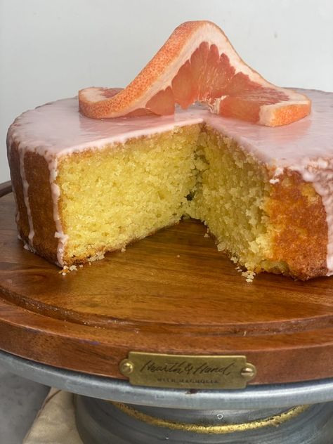 Olive Oil Grapefruit Cake Grapefruit Cake, Orange Olive Oil Cake, Lemon Olive Oil Cake, Decadent Food, Drizzle Cake, Oil Cake, Pistachio Cake, Olive Oil Cake, Quick Desserts