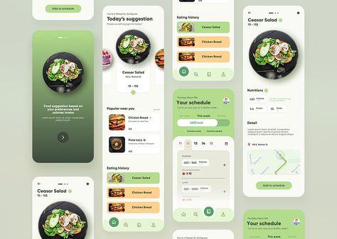 Food Waste App Design, Modern Mobile App Design, Food App Design, การออกแบบ Ui Ux, Creative App Design, Nutrition App, Meal Planning App, Recipe App, Ux App Design