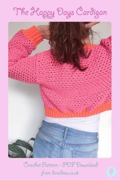 Pola Kardigan, Crochet Cardigan Girl, Jaket Crochet, Cardigan Crochet Pattern, Crochet Cardigan Pattern Free, Kids Cardigans, Crochet Jumper, Modern Crochet Patterns, Mode Crochet