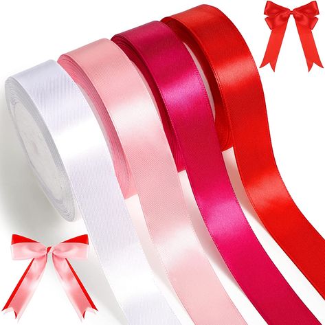 Multi pack of colors that you can choose from Diy Crafts Wedding, Gift Wrapping Diy, Wedding Anniversary Party Decorations, Pita Satin, Ribbon For Gift Wrapping, Ribbon For Gift, Anniversary Party Decorations, Gift Wrap Ribbon, Bouquet Wrap