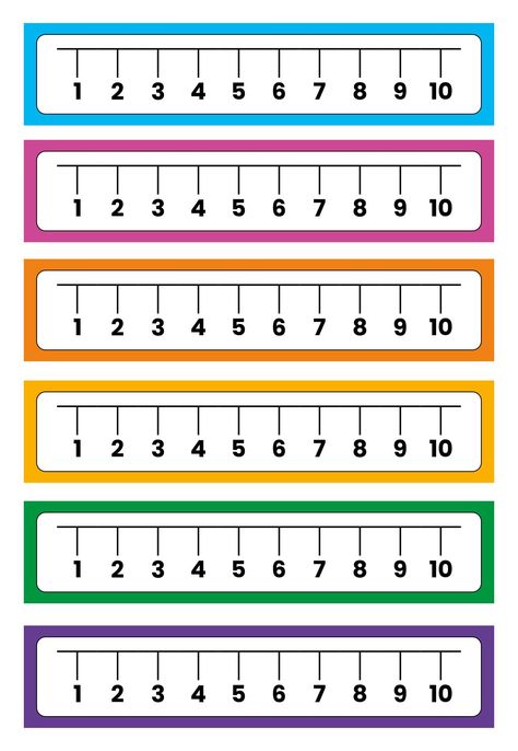 Printable Number Line Template 1-10 Free Printable Number Line 1-10, Number Words 1-10, Number Lines Printable, Printable Number Line 1-20 Free, Numberline Printable Free, Number Line Printable Free, Numbers 1-10, Number Line Kindergarten, Free Printable Number Line