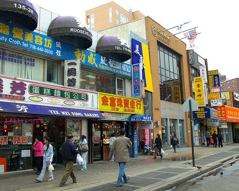 Chinatown in downtown Flushing, Queens Trish Una, Flushing Queens, Humans Of New York, Queens Nyc, Usa Cities, Queens Ny, My Kind Of Town, Queens New York, Historical Landmarks