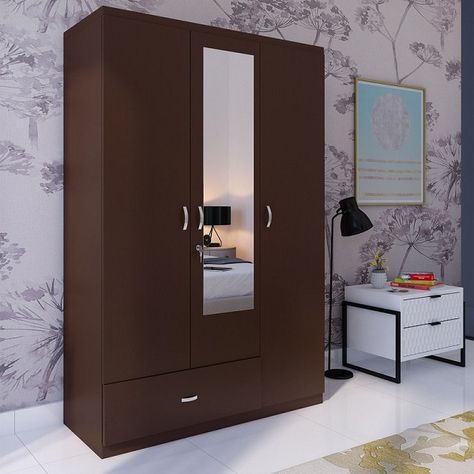 3 Door Wardrobe Designs Furniture Design Almari, 3 Door Almirah Design, 3 Door Cupboard Design, 3 Door Wardrobe Design Modern, Steel Almirah Designs Bedrooms, Latest Almari Design Bedroom, Steel Wardrobe Design, 3 Door Closet, Almari Design Bedroom