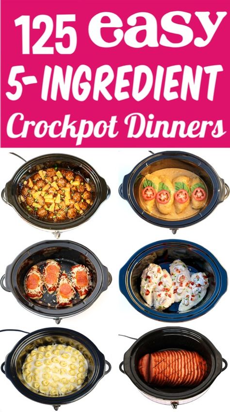 Easy Simple Crock Pot Meals, Slow Cooker Recipes Easy 3 Ingredients, Lazy Girl Crockpot Recipes, Crock Pot Meals For 2 People, 3ingredient Recipes Dinners, Weekday Easy Dinner Ideas, Crock Pot Dinners For 2, Crock Pot Sunday Dinner, Crockpot Recipes No Pasta