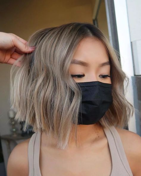 Hairstyles For Asian Women, Pregnancy Hair, Asian Blonde, Balayage Asian Hair, Blonde Asian Hair, Asian Balayage, Asian Hairstyles, Hair Color Asian, Blonde Asian