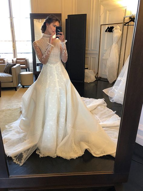 Valentino Bridal, Valentino Wedding Dress, Vogue Bride, Amazing Wedding Dress, Fancy Wedding Dresses, White Wedding Dress, The Genius, Modest Wedding Dresses, My Dress