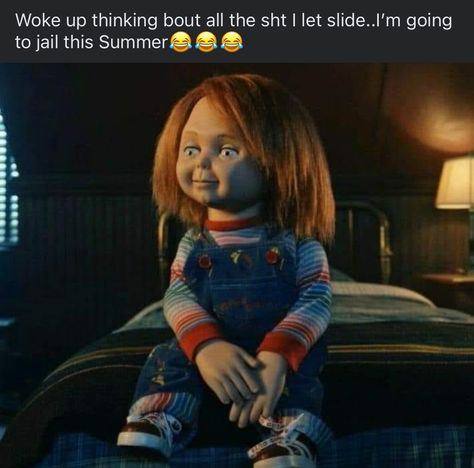 Good Chucky, Instagram Baddie Profile Picture, Chucky Season 2, Chucky Movies, Chucky Horror Movie, Good Guy Doll, Going To Jail, Childs Play Chucky, Chucky Doll