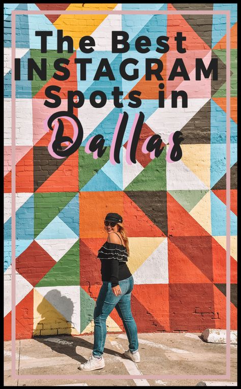 The Best Spots in Dallas to Take a Picture with a Map! | Best Murals across Dallas | Here are the top places in Dallas for Instagram and Photography including skylines, coffeeshops, restaurants, and of course murals | Instagrammable Dallas #instagram #dallas #dallastexas #dallasinstagram #murals Places In Dallas, Dallas Murals, Dallas Travel, Bathroom Selfie, Feed Goals, Bustling City, Last Ride, Cameron Dallas, Texas Travel