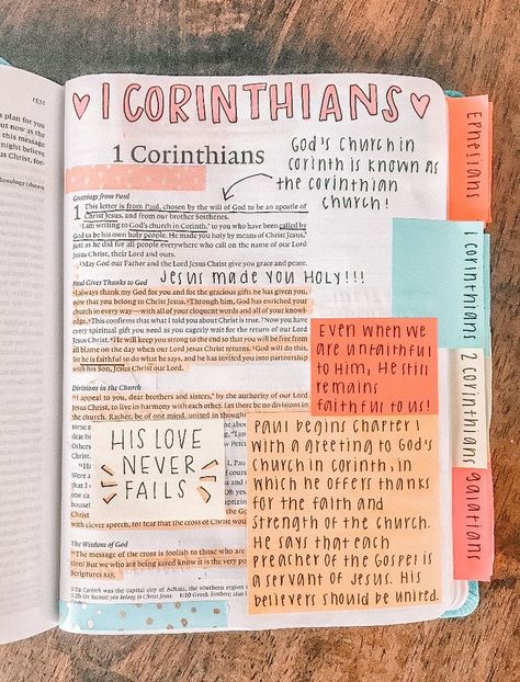 Cute Things To Do In Your Bible, Bybel Study Ideas, Journal Devotional Ideas, Bible Verses To Write On Your Mirror, Bible Devotional Journal Ideas, Aesthetic Devotion Journal, Note Taking In Bible, Cute Devotional Notes, Decorated Bible Pages