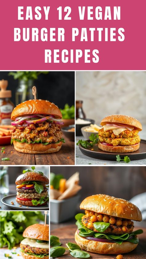 Guilt-free grilling: 12 veggie burger recipes that'll satisfy any craving Veggie Patty Meals, Veggy Burger, Veggie Burger Recipes, Homemade Vegan Burgers, Vegan Burger Patties, Vege Burgers, Veggie Patty, Veggie Burger Recipe, Jackfruit Pulled Pork