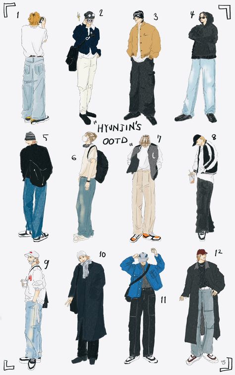 빵 on X: "Hyunjin's OOTD🥟 #straykidsfanart #Hyunjin #현진 https://t.co/z4fNY5AKvC" / X Hyunjin Concert Outfit, Hyunjin Ootd, Hyunjin Winter, Skz Outfits Inspired, Hyunjin Style, Hyunjin Outfit, Hyunjin Outfits, Skz Concert, Stray Kids Outfits