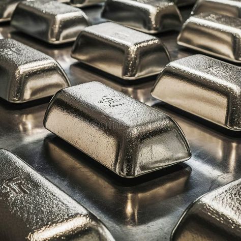 Silver bullion bars lined up on a metallic surface royalty free stock photo Silver Bullion, Quality Photo, Banking, Royalty Free Stock Photos, Royalty, Royalty Free, Stock Images, Jesus, Silver