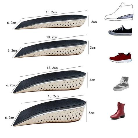 Height Increase Insoles Men Women Invisible Heel Lift Taller Shoe Inserts 2 Pads | eBay Shoes Boot, Height Increase, Shoe Inserts, Shoes Soft, Shoe Insoles, Foot Pain, Memory Foam, Things To Sell, Boots