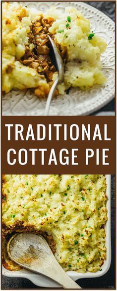 Irish Cottage Pie, Scottish Cottage, Irish Recipes Authentic, Cottage Pie Recipe, Shepherd's Pie Recipe, Pie Easy, Irish Cuisine, Shepherds Pie Recipe, Scottish Recipes