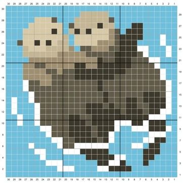 2023 Square of the Week Pixel Art Grid 32 X 32, Square Pixel Art, Pixel Art Ideas Creative, Pixel Art 32x32 Grid, Graph Drawings, 32x32 Pixel Art Grid, Crochet Grid, Grid Art, Colorwork Chart