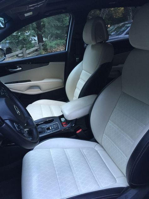 Look at these sleek all white leather interior front passenger seats in the all new 2016 Kia Sorento! #drivekia ad Kia Sportage 2016, Car Decorations, Passenger Seat, White Car, Kia Soul, Kia Rio, Kia Sorento, Kia Sportage, 2024 Vision