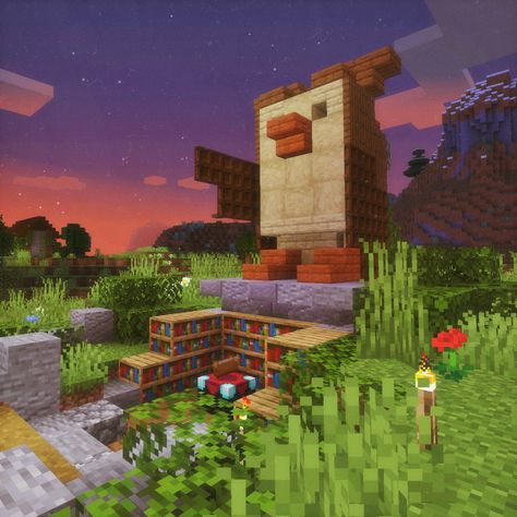 Enchanting Area Minecraft, Minecraft Enchanting Area, Golf Courses, Minecraft, Castle, Tower, Building, Art