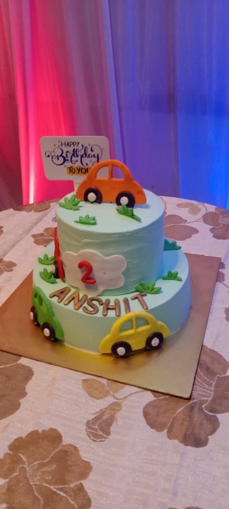 Semi fondant cake Cake Design For Kids, Car Theme Cake, Cars Theme Cake, Cake Designs For Kids, Fondant Cake Designs, Car Theme, Car Themes, Theme Cake, Fondant Cake