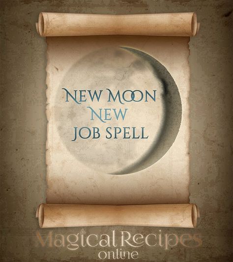 New Moon, New Job spell! New Moon is great when you want to begin new adventures. Why not use the power of THIS new moon to find a better job? New Job Spell, Job Spell, Moon Spells, Spells And Rituals, Jobs In Art, Moon Magick, Moon Rituals, New Moon Rituals, Witchy Tips