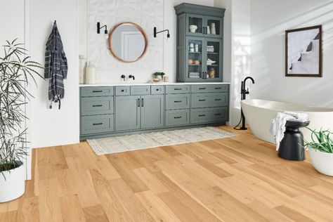 Wood Floor Trends White Oak Engineered Hardwood, Hardwood Floor Care, Oak Engineered Hardwood, Winter Palette, Armstrong Flooring, Bathroom Floors, Oak Planks, Engineered Flooring, Engineered Hardwood Flooring