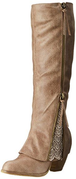 Not Rated Women's Sassy Classy Riding Boot, taupe, 7 M US Stylish Fall Boots, Tall Boot, Riding Boot, Beautiful Boots, Womens Knee High Boots, Winter Boots Women, Boots Fall, Fall Fashion Trends, Cowgirl Boots