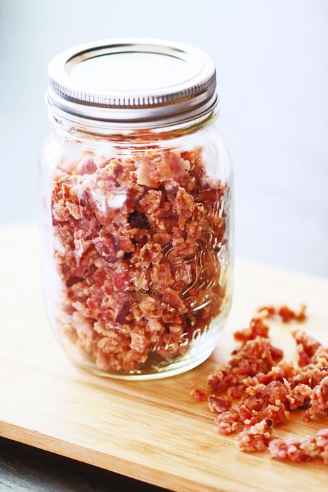 Canning Bacon Bits, Bacon Bits Recipes, Perfect Bacon, Homemade Bacon, How To Make Bacon, Freezer Cooking, Bacon Bits, Bacon Recipes, Scrambled Eggs