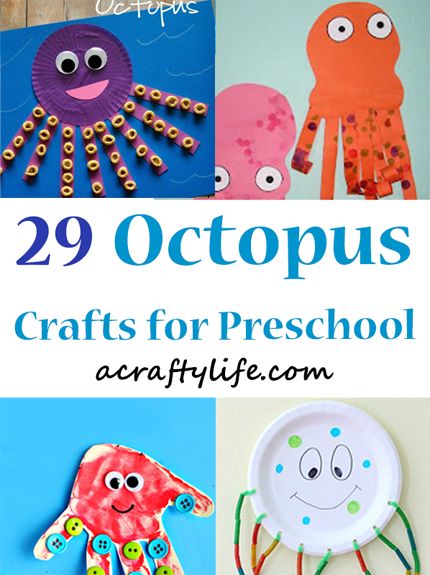 Looking for fun octopus crafts? Try these easy octopus crafts for preschool. They would be great for an ocean theme or the letter O. Octopus Activities For Preschool, Octopus Craft Preschool, Letter O Crafts For Preschoolers, Octopus Crafts For Kids, Octopus For Kids, O Is For Octopus, Octopus Craft, Ocean Theme Crafts, Ocean Animal Crafts