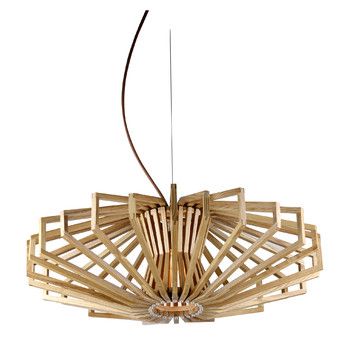 Ufo Timber 1 Light Pendant | Temple & Webster Timber Pendant Lighting, Australian Lighting, Wood Pendant Lamps, Scandinavian Furniture Design, Plug In Pendant Light, Wooden Chandelier, Timber Veneer, Wooden Pendant Lighting, Modern Crystal Chandelier