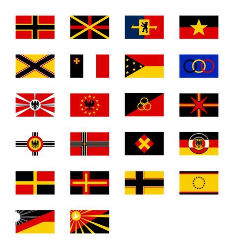 German Flag Proposals 1948 by Kristo1594 History Subject, Map Symbols, Human Flag, Countries And Flags, Cross Flag, Unique Flags, Flag Tattoo, Germany Flag, German Flag