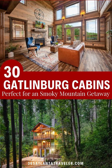 If you’re thinking about a Smoky Mountain Vacation, then you’ll want to check out these spectacular Gatlinburg Cabin Rentals. We’ve also included a few from the nearby towns of Pigeon Forge and Sevierville. Sevierville, Gatlinburg and Pigeon Forge are all idyllic places for exploring the mountains and the National Park that the area is known for. These cabins span the continuum from luxurious to affordable, from pet-friendly cabins to pet-free, from multi-family escapes to romantic getaways. Pigeon Forge Tennessee Cabins, Smokey Mountain Cabins, Gatlinburg Tennessee Cabins, Top Family Vacations, Smoky Mountain Vacation, Smokey Mountains Vacation, Smoky Mountain Cabin Rentals, Pigeon Forge Cabin Rentals, Gatlinburg Vacation