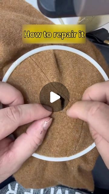 clothes on Instagram: "How to repair it?  @lvbagpurse" Sewing Challenge, Diy Clothes Hacks, Recycled Sweaters, Clothes Organization Diy, Upcycle Sewing, Repair Clothes, Sewing Class, Sewing Lessons, March 20