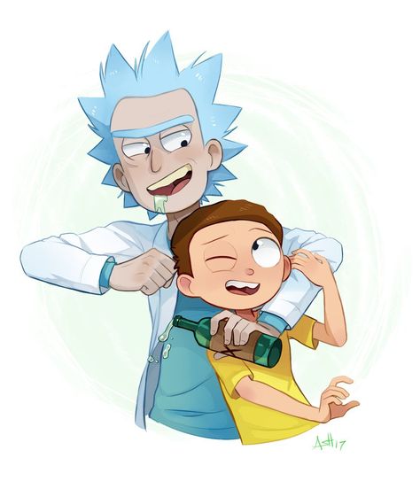 Rick And Morty Cute, Rick Fanart, Rick And Morty Fanart, Morty Fanart, Rick I Morty, Rick And Morty Characters, Rick And, Morty Smith, Wubba Lubba Dub Dub