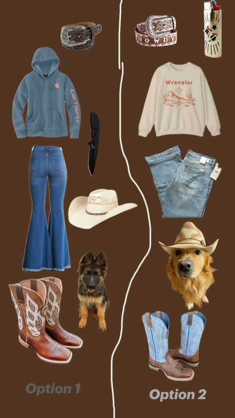 I choose option 1 Country Aesthetic Outfit, Cute Southern Outfits, Madison Core, Country Fits, Week Outfits, Country Outfit, Country Aesthetic, Western Clothes, Southern Outfits