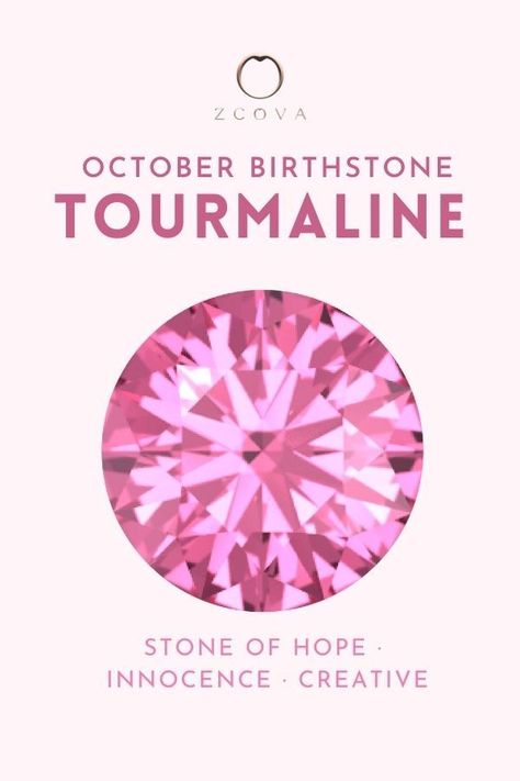 What is the October Birthstone and what does it mean? The tourmaline gemstone is a stone of hope that represents innocence and creativity. Browse tourmaline jewellery including necklaces, rings and earrings on our website. October Birthstone Meaning, October Stone, Tourmaline Meaning, October Gemstone, Tourmaline Engagement Ring, Rubellite Tourmaline, Spinel Gemstone, Gemstone Meanings, Tourmaline Jewelry