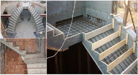 Formwork Reinforcement Stairs درج السلم, Concrete Staircase, Building Stairs, Building Foundation, Smart Tiles, Metal Stairs, Concrete Stairs, Stairs Architecture, Stairway Design