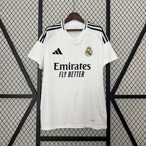 Camisola Principal Real Madrid 24/25 ⚽️ Disponibilidade: S, M, L, XL, XXL 👕 Personalização：+2€ Envios para todo o país 🇵🇹 30€ 💰 Para mais informações, contacte. Visite-nos em elevenshirts.pt Real Madrid Home Kit, Real Madrid Kit, Real Madrid Jersey, Madrid Jersey, House Fan, Houndstooth Pattern, Football Jerseys, Nike Sb, Soccer Jersey