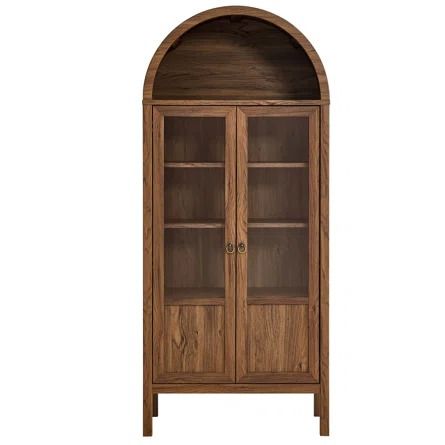 Modway Tessa Arched Display Cabinet | Wayfair Arched Display Cabinet, Arched Storage, Flexible Display, Dining Room Cabinet, Concealed Storage, Wood Arch, Room Cabinet, Floor Remodel, Arched Doors