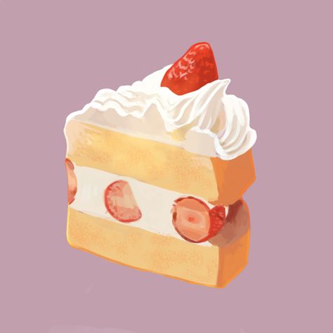 art Illustration Tumblr, Dessert Illustration, Cake Drawing, 귀여운 음식 그림, Cake Illustration, Foodie Art, Food Artwork, Food Illustration Art, Cute Food Drawings