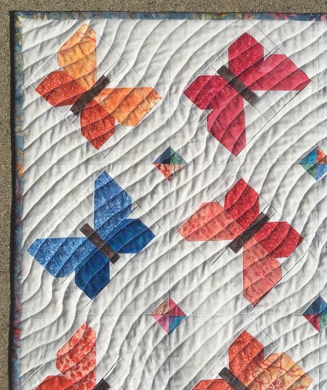 Butterfly Quilt Block, Quilts With Butterflies, Free Butterfly Quilt Block Pattern, Windy Girl, Butterfly Quilts Applique, Vintage Butterfly Quilt Pattern, Mariposa Butterfly, Butterfly Quilt Pattern Michaels Stores, Butterfly Quilt Pattern