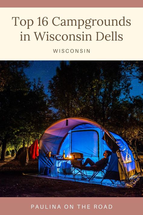 Are you planning a trip to Wisconsin Dells in the summer? Considering staying in some of the best campsites in Wisconsin Dells, which are perfect for families and romantic getaways. This guide has all the best places to go camping in Wisconsin Dells and the surrounding area, including where to get camping cabins in Wisconsin Dells and adult-only campgrounds. #Wisconsin #WisconsinDells #Camping #Campsites #WisconsinCampsites #CampingCabin #DellsCamping #WisconsinDellsCamping #Summer #RVPark Camping In Wisconsin, Wisconsin Camping, Jellystone Park, Camping Cabins, Usa Destinations, North America Travel Destinations, Wisconsin Travel, Wisconsin Dells, Vacation Usa