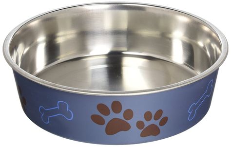 Bella Bowls Dog Bowl, Metallic -- Learn more by visiting the image link. (This is an affiliate link and I receive a commission for the sales) Stainless Steel Dog Bowls, Dog Bowl, Water Bowl, Dog Feeding, Steel Design, Love Pet, Pet Bowls, Metallic Colors, Pet Supplies Dog