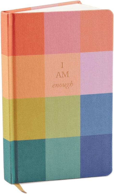 Amazon.com : Designworks Ink Bookcloth Journal - Rainbow Check : Office Products Agenda Cover Design, Cloth Journal, Chapter Titles, Agenda Cover, Notebook Printing, I Am Enough, Ribbon Bookmarks, Friends Are Like, Journal Stationery