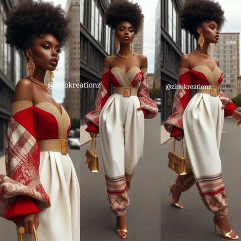 This jumpsuit is something you've never seen before🥰It's so stylish,chic and CLASSYYYY🥰 #aiimage #aiimages #fashionstyle #fashioninspiration #fashiondesign #fashionblogger #madewithai #zinokreationz #Lagos #stylefashion #styleinspo #classywomen #jumpsuit African Wedding Jumpsuit, Afro Chic Fashion, Afro Punk Fashion, Goddess Fashion, African American Fashion, Beautiful Jumpsuits, Extraordinary Design, African Prom Dresses, Classy Gowns